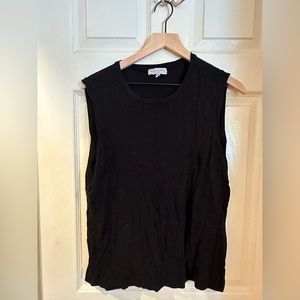Michael Stars sleeveless black t shirt, gently used, size large